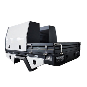 Heavy Duty Aluminum Ute Tray and Canopy System for <strong>4x4</strong> Pickups - Custom Flatbed with Integrated Toolboxes - Product Image 1