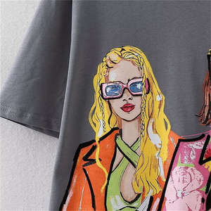 Pakistan Meilleur fabricant Vente en gros T-shirt d'été pour femmes Sports à manches courtes 100% coton Séchage rapide Anti-rides - Product Image 4