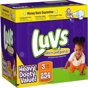 Luvs Pro Level Couches jetables en coton avec protection contre les fuites - Product Image 1