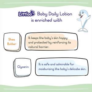 Littloo Baby Loción Hidratante Diaria Enriquecida Con Caléndula Natural, Coco, Manteca De Karité Glicerina, Piel Sensible Bebé-100ml - Product Image 4