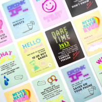 Jeu de cartes éco-responsable personnalisé pour adultes - Jeu de société familial avec défis et boissons, design sur mesure