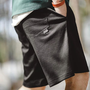 Short de sport de course à pied respirant à séchage rapide pour hommes, taille élastique, conception de basket-ball en maille, léger et solide - Product Image 4