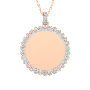 10K jaune et or blanc Unique RAP bijoux breloques Hiphop mémoire pendentif avec véritable SI diamant one-of-a-kind pendentif et breloque - Product Image 6