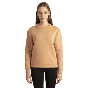 เสื้อสเวตเชิ้ตคอกลมผู้หญิง คุณภาพสูง ผ้าฝ้ายฟลีซ 100% ทรงปกติ สวมใส่สบาย ปรับแต่งได้ ออกแบบลายด้านหน้าตามสั่ง - Product Image 1