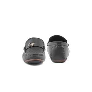 Mocassin formel noir pour garçons KD0835 Mocassin noir élégant pour garçons pour les occasions formelles - Product Image 2