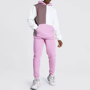 Streetwear Stacked Flare Sweatpants Jogger & Hoodie Set Unisex Heavyweight Breathable Pullover Cuffs <b>Tracksuit</b> - Product Image 1