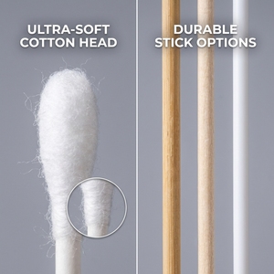 Tek Kullanımlık Steril Medikal Pamuklu Çubuklar, Klinik Ağız ve Boğaz Çubuğu İçin Fiber Uçlu Aplikatörler - Product Image 6