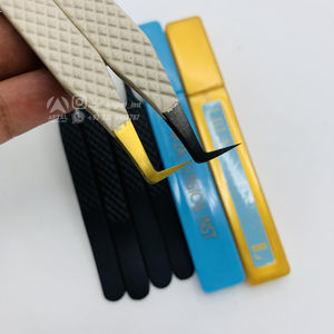 Pince à cils en acier inoxydable violet or rose de haute qualité outil d'extension de cils durable en gros - Product Image 2