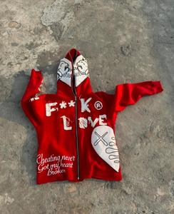 Sudadera con capucha y cremallera completa unisex con logotipo personalizado de alta calidad - Product Image 1