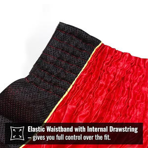 Short de boxe Muay Thai rétro coupe mince classique vêtements de kickboxing MMA élastiques solides pour tous les sports de combat - Product Image 4