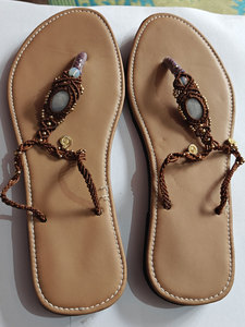 Pendientes de Macramé Hechos a Mano de Moda, con Piedras de Luna y Latón, 25 mm de Longitud Estándar, Cuentas Ovaladas de Piedras Preciosas - Product Image 3