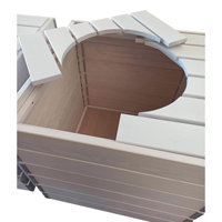Grand kit de jardinière auto-arrosante en bois pour plantes d'extérieur - Bac à fleurs écologique