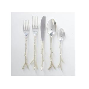 ชุดเครื่องใช้บนโต๊ะอาหารทองเหลืองสีเงิน5ชิ้นสำหรับร้านอาหารชุดเครื่องใช้บนโต๊ะอาหารแบบสั่งทำล่าสุดพร้อมชุบนิกเกิลสำหรับบ้านในราคาที่ดีที่สุด - Product Image 3