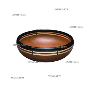 ชามไม้เสิร์ฟอาหารดีไซน์คลาสสิกชามสำหรับใส่ขนมวันที่กำหนดได้ตามต้องการ - Product Image 5