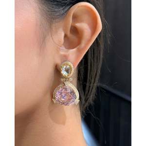 Boucles d'oreilles en diamant Kunzite Tonic - Product Image 2