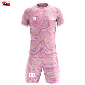 Camisetas de Fútbol Personalizadas por Sublimación, Unisex, Transpirables, de Secado Rápido, Cuello en V, Media Manga, Impermeables, con Logotipo y Nombres de Equipos Personalizados - Product Image 1