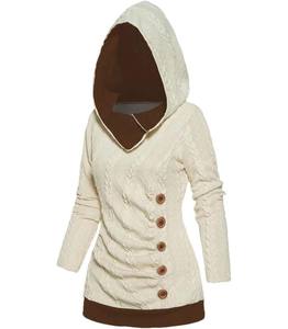 Sudadera con capucha extragrande de manga larga para mujer, sudaderas y sudaderas gruesas para mujer, Sudadera con capucha polar para mujer - Product Image 1