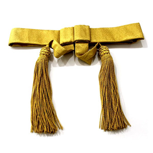 OEM/ODM Ceintures de ceinture de cérémonie Brodé Épingle de sûreté Noir Argent Glands Toile Tissu Logo Personnalisé Uniforme En Gros - Product Image 6