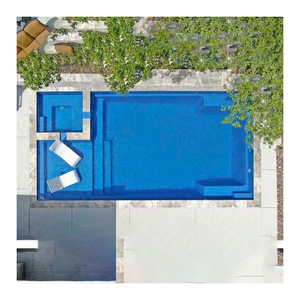 Freestand extra gruesa fibra de vidrio enterrada al aire libre jardín conjunto completo accesorio de equipo de piscina con piscina de chorro - Product Image 6