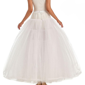 Mid Waist Solid Color petticoat <b>underskirt</b> 2025 Best Quality wedding <b>dress</b> inner skirt <b>for</b> Sale - Product Image 3
