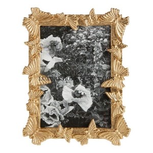 Cadre photo en métal de style antique avec des détails floraux, parfait pour ajouter une touche d'élégance à votre salon ou chambre à coucher - Product Image 2