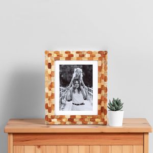 Cadre photo en bois sculpté indien fait à la main avec finition antique pour meubles de maison - Product Image 1