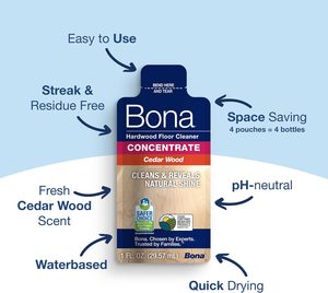 Nettoyant concentré pour sols en bois dur Bona, parfum bois de cèdre, 1 fl oz, lot de 4 - Product Image 4