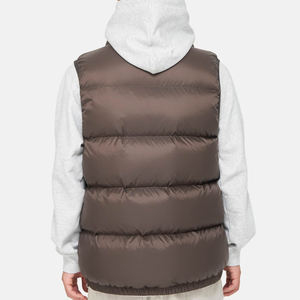 Chaleco Acolchado Cálido al por Mayor para Hombre, Chaqueta Acolchada sin Mangas con Capucha, Chaqueta Acolchada Ligera y Brillante para Hombre - Product Image 5