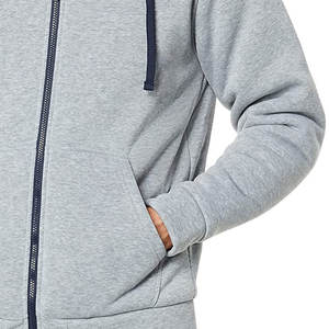 Sudadera Urbana con Cremallera para Hombre, de Algodón y Felpa, Suave, Cálida, Holgada, con Cremallera Completa, Estilo Urbano, Logotipo Personalizado, OEM, ODM, Pedido al por Mayor - Product Image 6