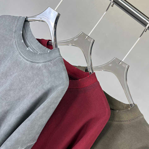 Camiseta Unisex de Estilo Urbano Vintage, Corte Regular, 270 Gramos, Doble Capa, Manga Larga, 100% Algodón, Transpirable, Antiarrugas, Decolorada por el Sol - Product Image 3