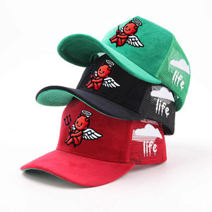 Casquette de camionneur personnalisée à 5 panneaux, broderie 3D, maille, haute qualité, mode unisexe, logo personnalisé - Product Image 1