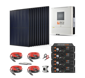 Kit solaire hors réseau RICH SOLAR 6,5 kW, luxe abordable, excellence abordable, 4,1 kW solaires, batterie 20,48 kWh |   120V |   RS-CBK4000 - Product Image 1