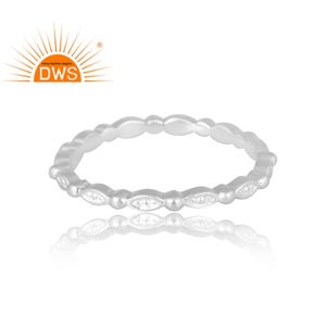 Último diseño 925 anillo de banda de plata esterlina para mujer joyería personalizada para mujer regalo para ella - Product Image 4