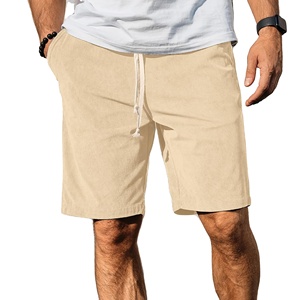 Pantalones cortos deportivos casuales de tela de alta calidad con cordón ajustable para hombre, pantalones cortos deportivos de color sólido para hombre, pantalones cortos para correr y gimnasio para hombre - Product Image 2