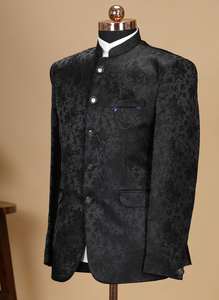 Exportateur indien de costumes formels classiques noirs pour hommes pour les occasions spéciales, les fonctions de soirée, disponibles à prix réduit - Product Image 2