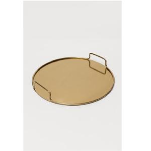 Design exclusif articles ménagers décor plateau en marbre pierre avec plateau en marbre de forme ronde poignée en laiton pour assiette de nourriture plat plateau de service - Product Image 3