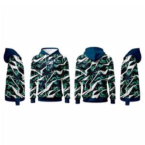 Hiver Chaud Blanc Sublimation Outwear Manteau Vêtements pour Veste Hoodies Avec Capuche Homme Bas quantité minimale de commande Zipper up Bomber Jackets - Product Image 2