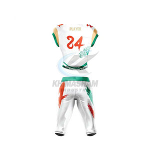 ชุดยูนิฟอร์มอเมริกันฟุตบอลผ้าโพลีเอสเตอร์คุณภาพพรีเมียม พร้อมการเย็บที่ทนทาน ดีไซน์สั่งทำได้ ระบายอากาศได้ดี เหมาะสำหรับมืออาชีพ - Product Image 3