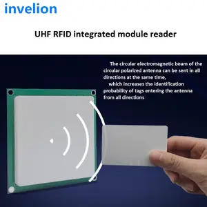 Arduino Raspberry Pi UHF RFID Module Reader Embedded 1-5.5dbi Mini Impact RFID Integrated RFID Module Reader DC 3.5v-5v Invelion