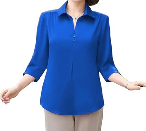 Premium Quality Long Sleeves Shirt 100% Organic Cotton Breathable Shirts Casual Stylish Quick-Dry Women's Shirts - Product Image 1
