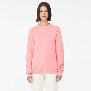 Bella toile femmes pull décontracté polaire à manches longues basique col rond solide sweat - Product Image 1