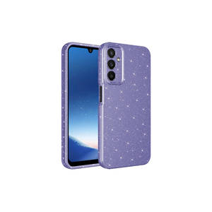 Funda Protectora de Silicona con Brillantina de Lujo SENK Koton Serie Lila para Cámaras de Teléfonos Móviles Samsung Galaxy A25 A03s A55 A14 - Product Image 2