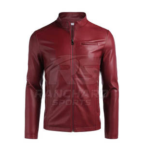 Chaqueta de Cuero Genuina para Hombre, Venta Caliente 2025, Chaqueta de Cuero Entallada para Hombre, Chaqueta de Cuero Personalizada para Hombre - Product Image 1