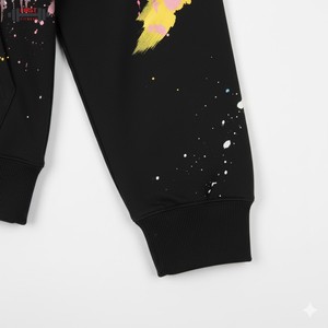 Meilleure qualité hiver Baggy blanc sans ficelle polaire 100% coton surdimensionné poids lourd recadrée coupe-vent à capuche hommes 300gsm - Product Image 5