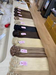 Cuticle Aligned Vietnamese Human <b>Hair</b> 100% Remy <b>Clip</b>-<b>in</b> <b>Hair</b> <b>Extension</b> Double Drawn high quality - Product Image 4