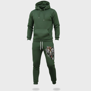 Ensemble de vêtements de sport unisexe à coupe classique, couleur personnalisée, pour hommes, sweat-shirt et pantalon de survêtement élégants, lavage à l'acide, sublimation, écologiques, séchage rapide - Product Image 4