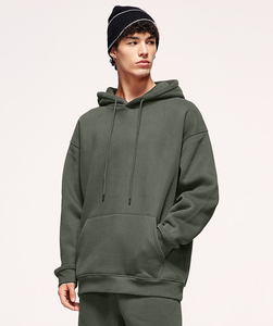 Vente en gros OEM ODM Sweat à capuche unisexe 280g 100% coton molletonné coupe classique hiver uni 45 couleurs - Product Image 3