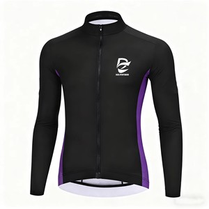Jersey de Ciclismo Unisex de Manga Larga con Cierre Completo, Transpirable, para Ciclismo de Carretera, Ropa de Competición Personalizable - Product Image 1