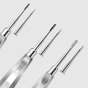 Ensemble de 3 Élévateurs Dentaires Professionnels pour Chirurgie Apicale, Instruments Manuels en Acier Inoxydable, Certifiés ISO13485 CE Classe I - Product Image 6