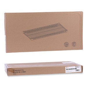 Alera ALESW583618BL Estantería de alambre extra grande de 36 pulgadas. X 18 Pulgadas Estantes Industriales de Alambre Negros Tipo Vertical (2/Caja) - Product Image 2